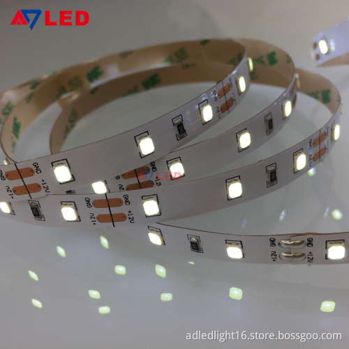 Adled Light dc12V SMD2835  60led/m 12W/m white color IP65 IP20 led strip for cosmetic display showcase